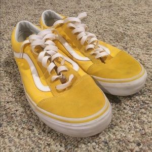 yellow vans old skool